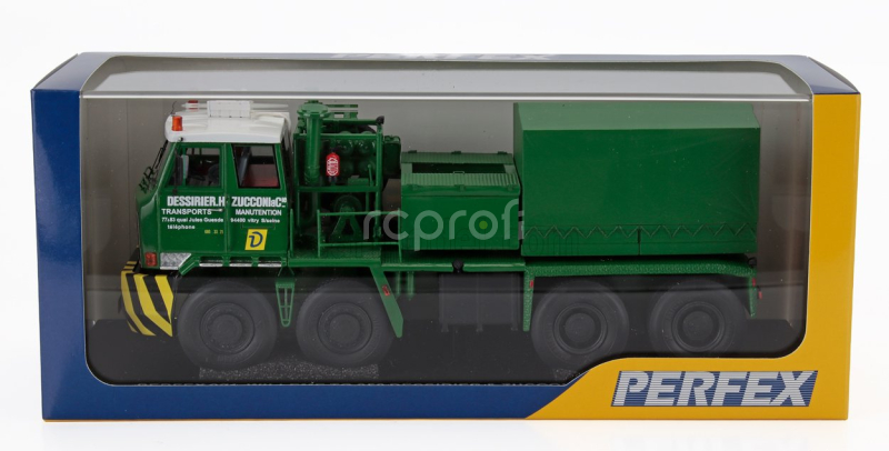 Perfex Willeme Tg250 Truck Dessirier & Zucconi Transport 4-assi 1962 1:43 Zelená