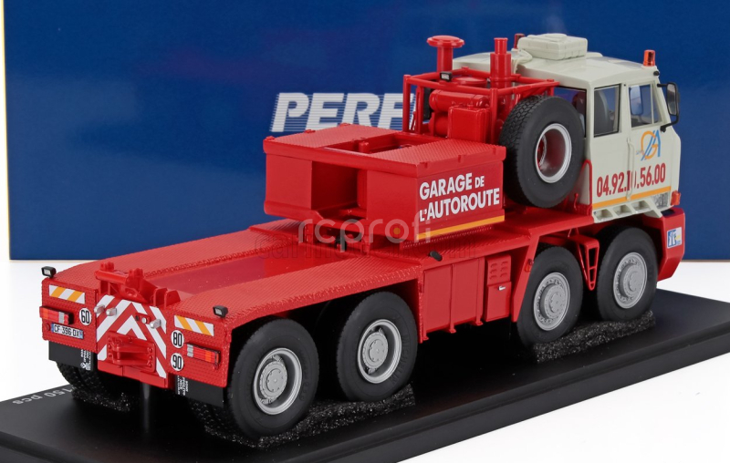 Perfex Willeme Tg250 Truck Garage De L'autoroute Transport 4-assi 1962 1:43 Světle Šedá Červená
