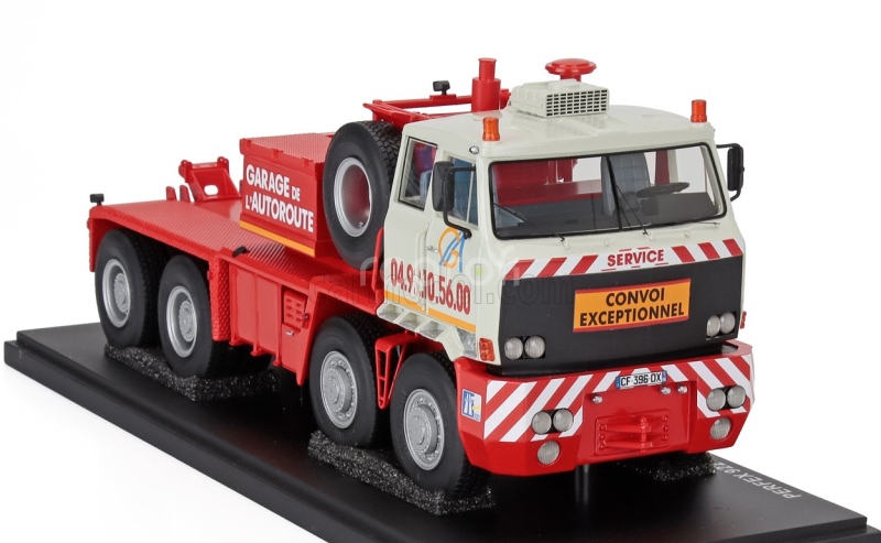 Perfex Willeme Tg250 Truck Garage De L'autoroute Transport 4-assi 1962 1:43 Světle Šedá Červená