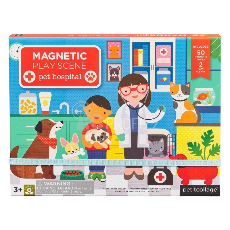 Petit Collage Magnetická tabulka veterinární klinika - poškozený obal