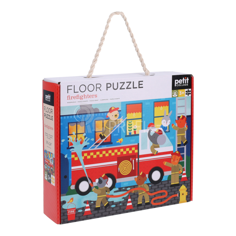 Petit Collage Podlahové puzzle Hasiči