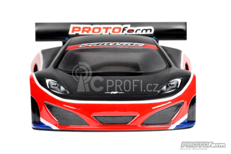 PFM-12 čirá karoserie pro 1/12 placky, lehká