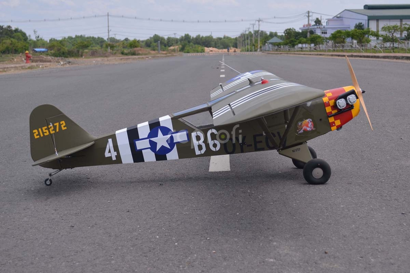 RC letadlo Piper L-4 Grasshopper 1/5 2,29m