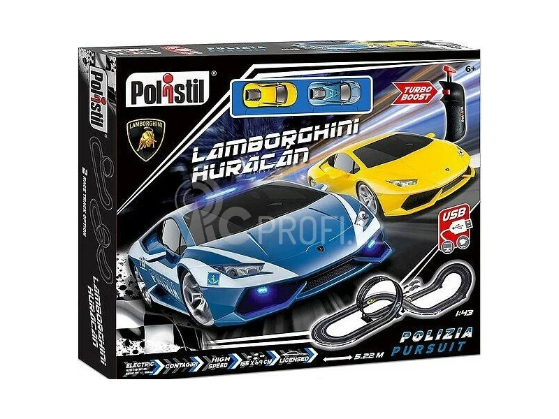 Polistil Autodráha 1:43 Lamborghini Huaracán