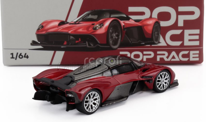 Pop-race-limited Aston martin Valkyrie 2021 1:64 Red