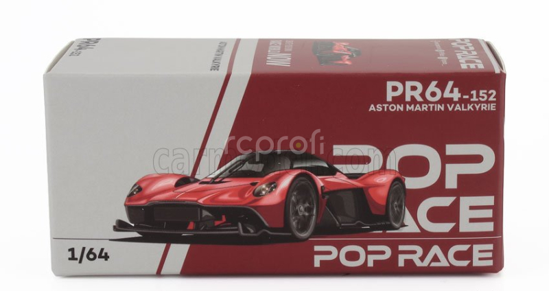 Pop-race-limited Aston martin Valkyrie 2021 1:64 Red