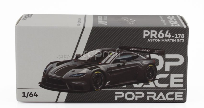 Pop-race-limited Aston martin Vantage Gt3 2023 1:64 Černý Karbon