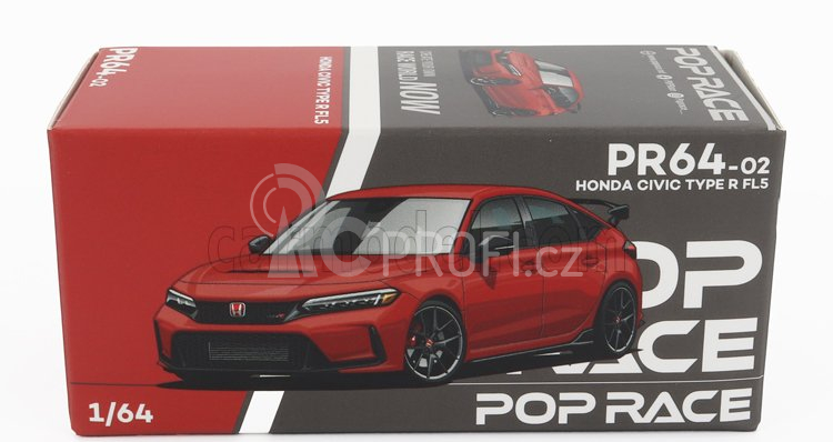 Pop-race-limited Honda Civic Type-r (fl5) 2020 1:64 Red