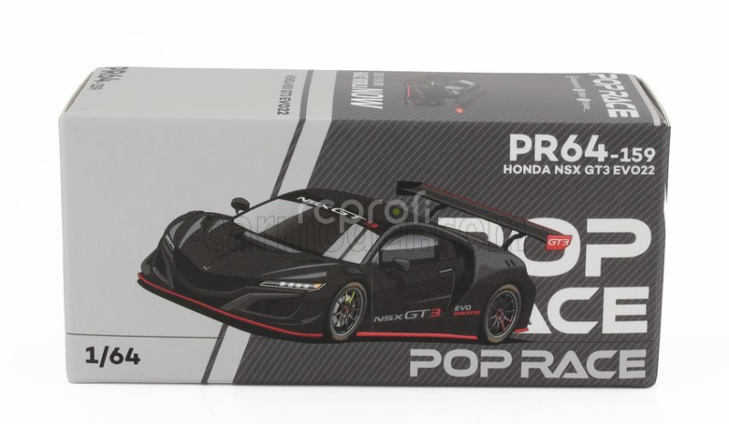 Pop-race-limited Honda Nsx Gt3 Evo22  2022 1:64 Grey