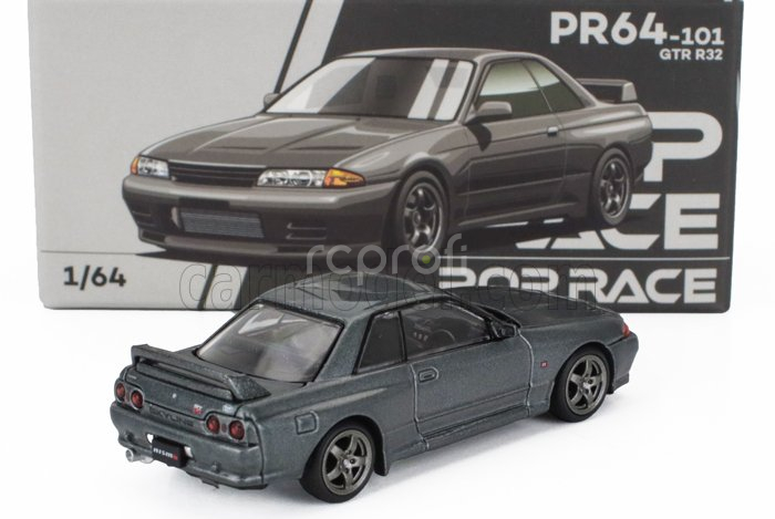 Pop-race-limited Nissan Skyline Gt-r (r32) 1989 1:64 Grey