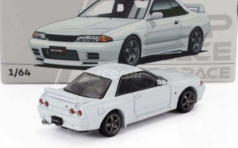 Pop-race-limited Nissan Skyline Gt-r (r32) Coupe 1989 1:64 Bílá