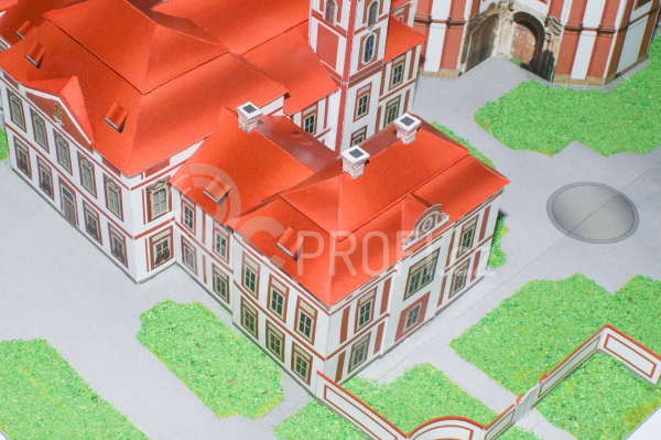 Poutní areál Mariánská Týnice - papírový model 1:250