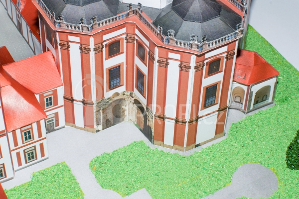Poutní areál Mariánská Týnice - papírový model 1:250