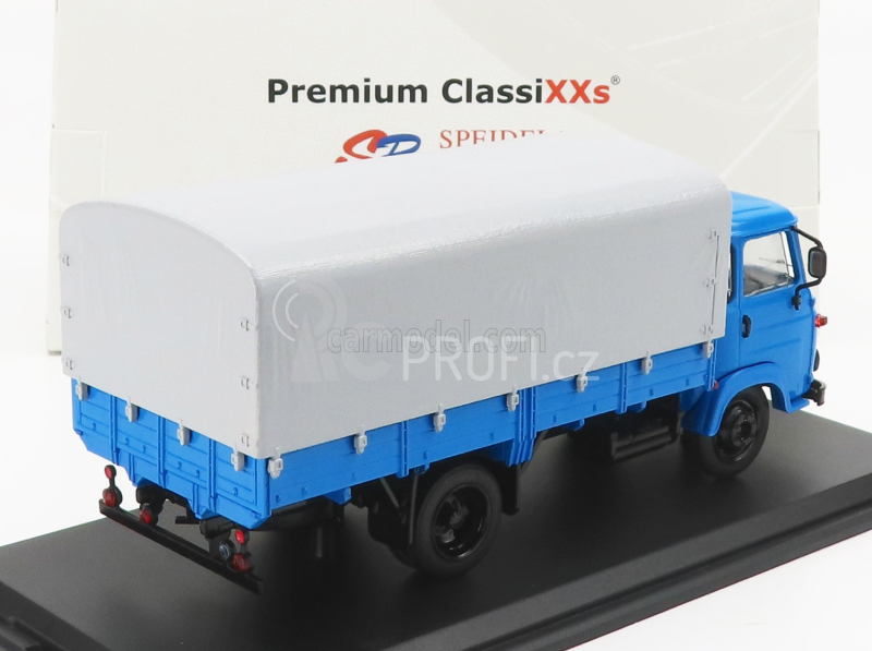 Premium classixxs Avia A31n Truck Telonato (base Saviem) 1986 1:43 Modrá Šedá