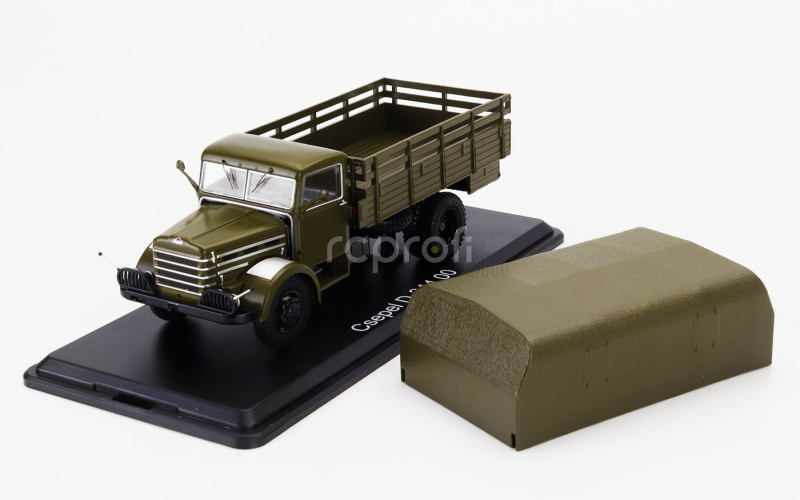 Premium classixxs Csepel D344 Truck Telonato 2-assi 1961 1:43 Vojenská Zelená