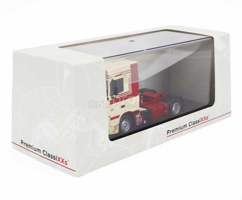 Premium classixxs DAF 95xf 430 Tractor Truck 2-assi 1997 1:43 Cream Red