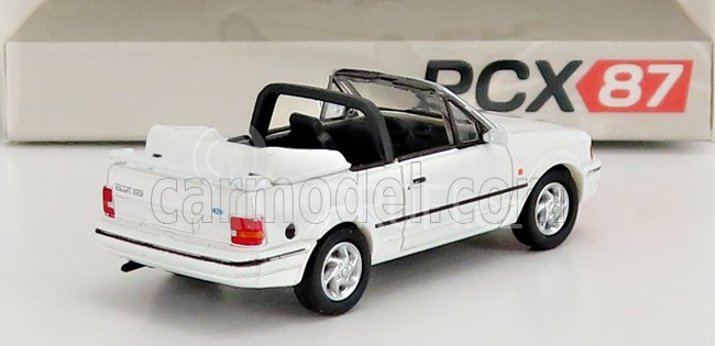 Premium classixxs Ford england Escort Mkiv Cabriolet Open 1986 1:87 Bílá