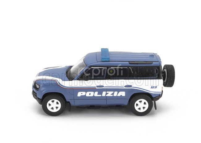 Premium classixxs Land rover New Defender 110 Polizia 2020 1:87 Světle Modrá Bílá