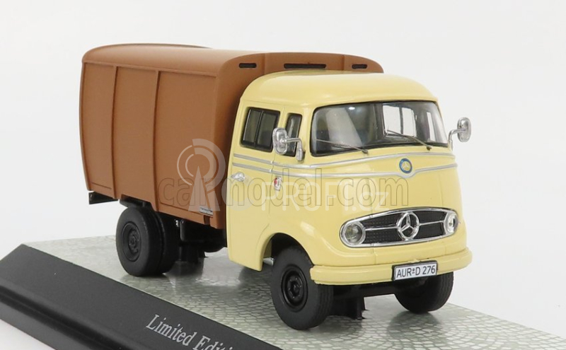 Premium classixxs Mercedes benz L319 Truck Trasporto Bestiame 1955 - Livestock Transporter 1:43 Béžově Hnědá