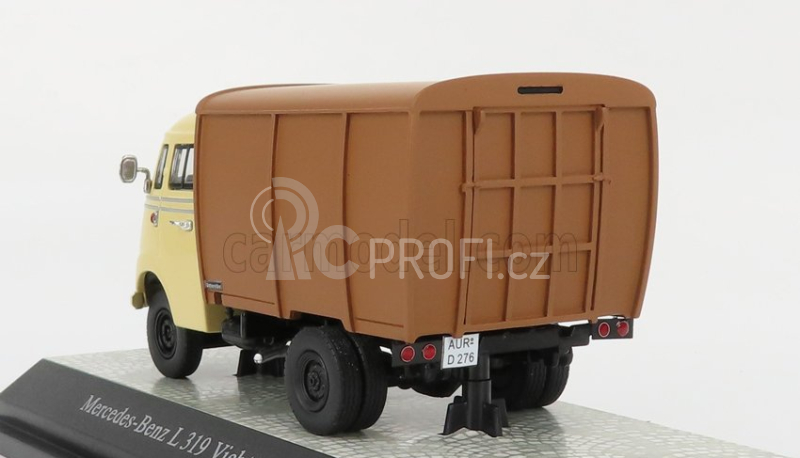 Premium classixxs Mercedes benz L319 Truck Trasporto Bestiame 1955 - Livestock Transporter 1:43 Béžově Hnědá