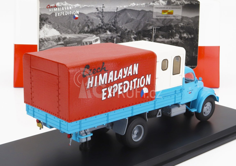 Premium classixxs Praga S5t-3 Truck 2-assi 1969 - First Czech Himalayan Expedition 1:43 Světle Modrá Krémová Červená