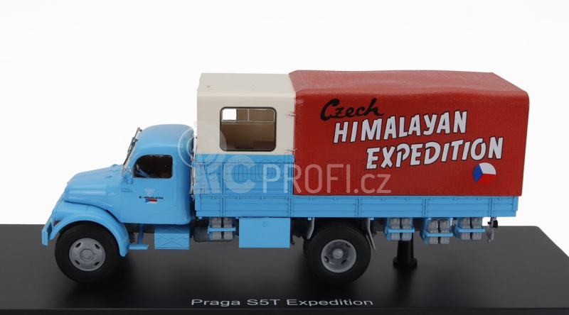 Premium classixxs Praga S5t-3 Truck 2-assi 1969 - First Czech Himalayan Expedition 1:43 Světle Modrá Krémová Červená