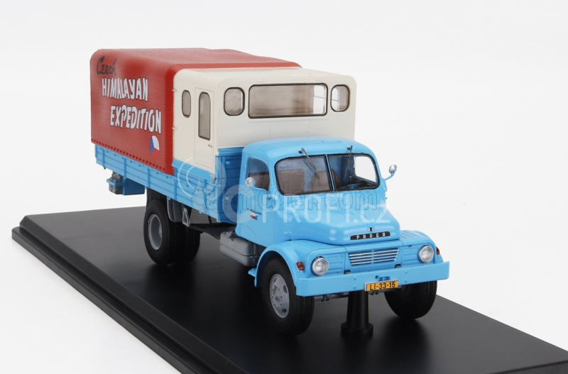 Premium classixxs Praga S5t-3 Truck 2-assi 1969 - First Czech Himalayan Expedition 1:43 Světle Modrá Krémová Červená