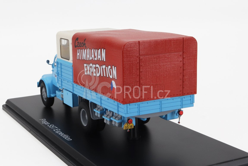 Premium classixxs Praga S5t-3 Truck 2-assi 1969 - First Czech Himalayan Expedition 1:43 Světle Modrá Krémová Červená