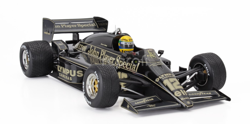 Premium-x Lotus F1  97t Renault Turbo N 12 Winner Portugal Gp 1985 Ayrton Senna 1:18 Černé Zlato
