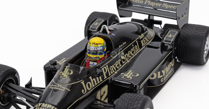 Premium-x Lotus F1  97t Renault Turbo N 12 Winner Portugal Gp 1985 Ayrton Senna 1:18 Černé Zlato