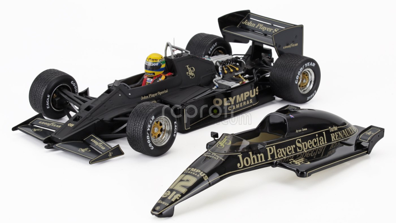 Premium-x Lotus F1  97t Renault Turbo N 12 Winner Portugal Gp 1985 Ayrton Senna 1:18 Černé Zlato