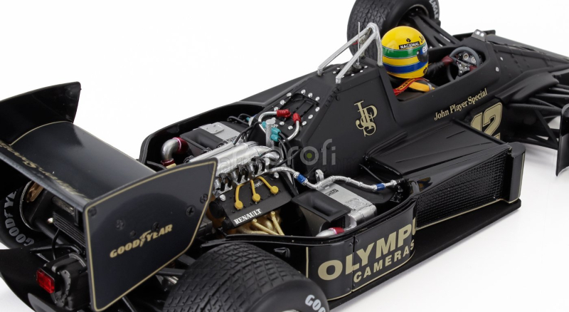 Premium-x Lotus F1  97t Renault Turbo N 12 Winner Portugal Gp 1985 Ayrton Senna 1:18 Černé Zlato