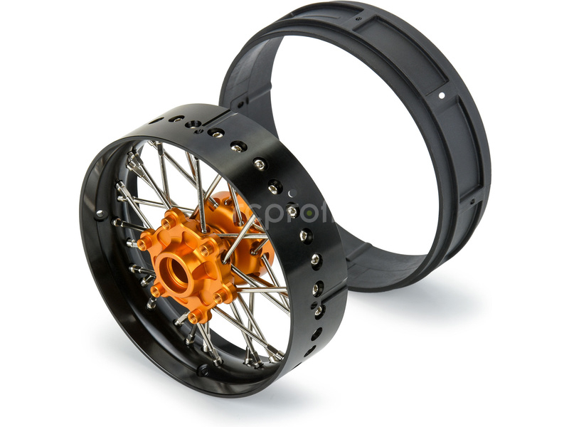 Pro-Line disk přední Pro-Spec V2 Bead, hliník, černý/zlatý: Promoto-SM