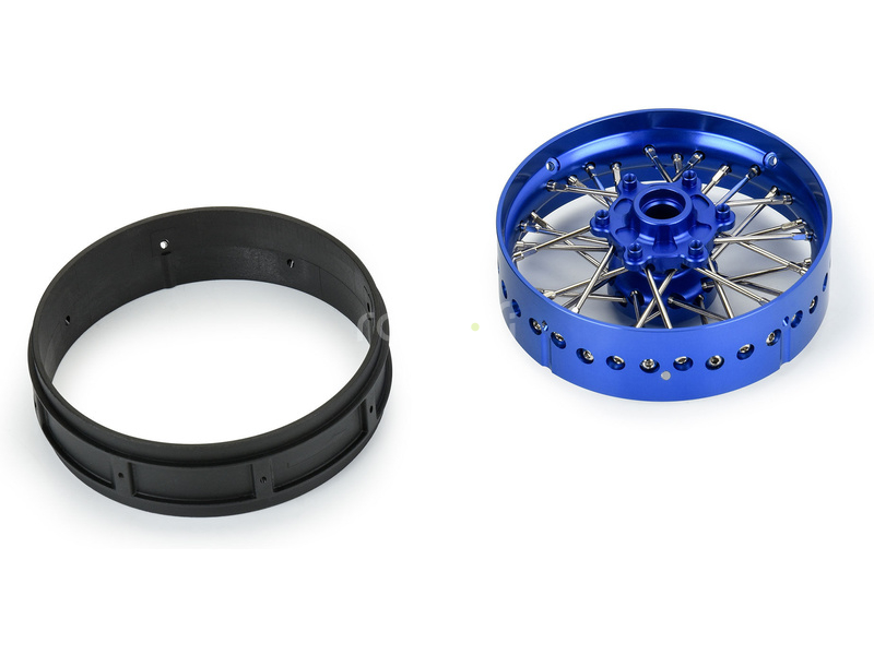 Pro-Line disk přední Pro-Spec V2 Bead, hliník, modrý/modrý: Promoto-SM