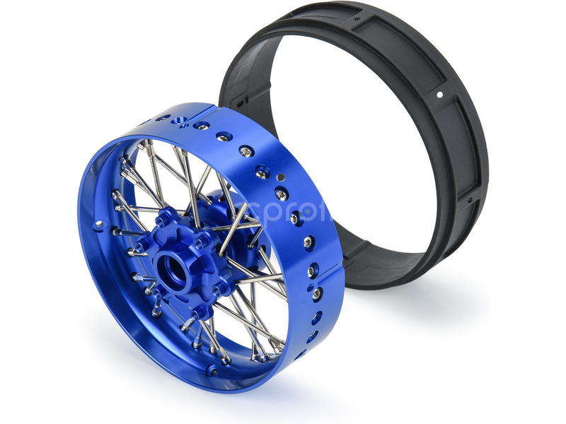 Pro-Line disk přední Pro-Spec V2 Bead, hliník, modrý/modrý: Promoto-SM
