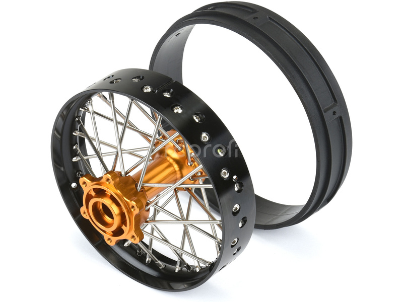 Pro-Line disk zadní Pro-Spec V2 Bead, hliník, černý/zlatý: PM-MX