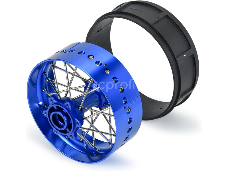 Pro-Line disk zadní Pro-Spec V2 Bead, hliník, modrý/modrý: Promoto-SM
