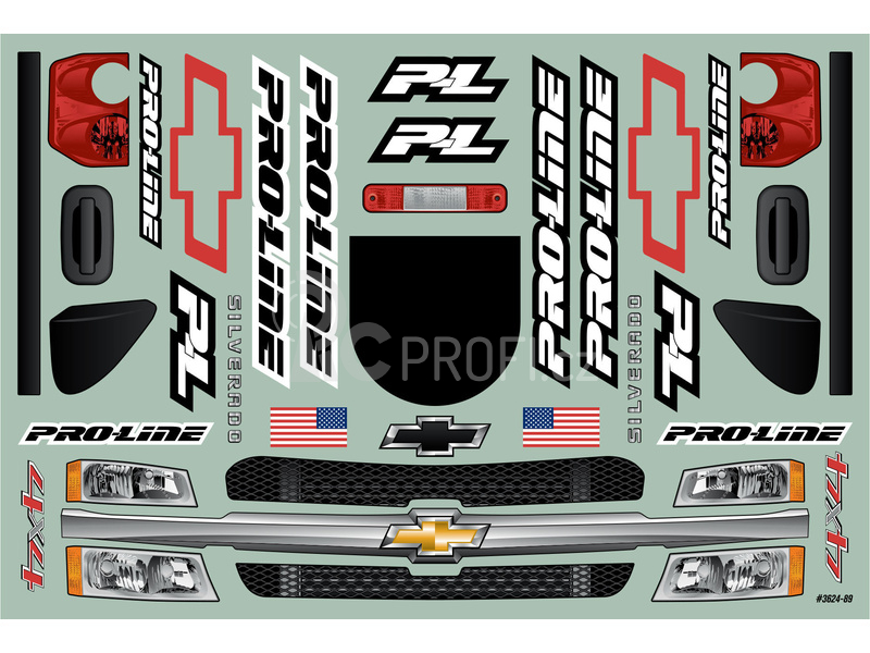 Pro-Line karosérie 1:7 2007 Chevy Silverado: Unlimited Desert Racer
