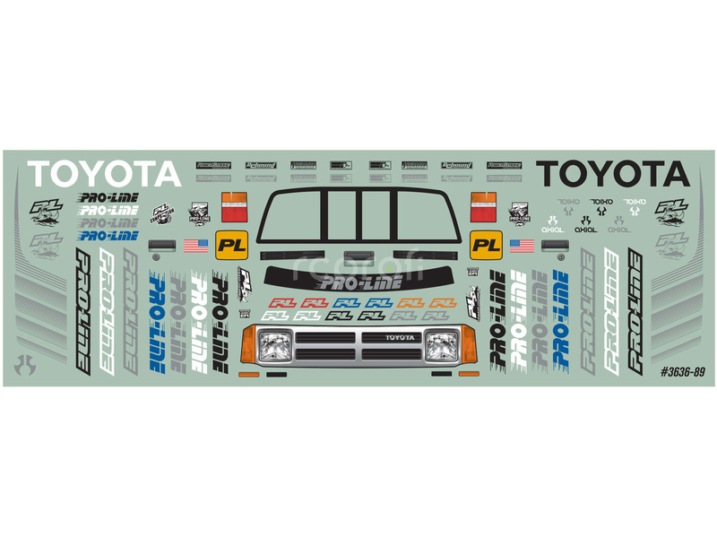Pro-Line karosérie 1985 Toyota HiLux SR5 čirá: SCX24