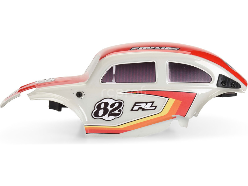 Pro-Line karosérie Class 1 VW brouk červená, kola Chrome Diablo 12mm s pneu Flat Iron: Arrma Typhon Grom