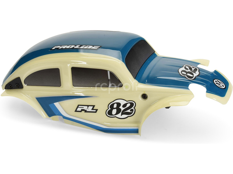 Pro-Line karosérie Class 1 VW brouk modrá, kola Chrome Diablo 12mm s pneu Flat Iron: Arrma Typhon Grom
