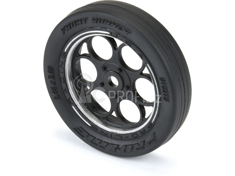 Pro-Line kolo 1:16, pneu Runner přední, disk H8 černý/stříbrný (2)