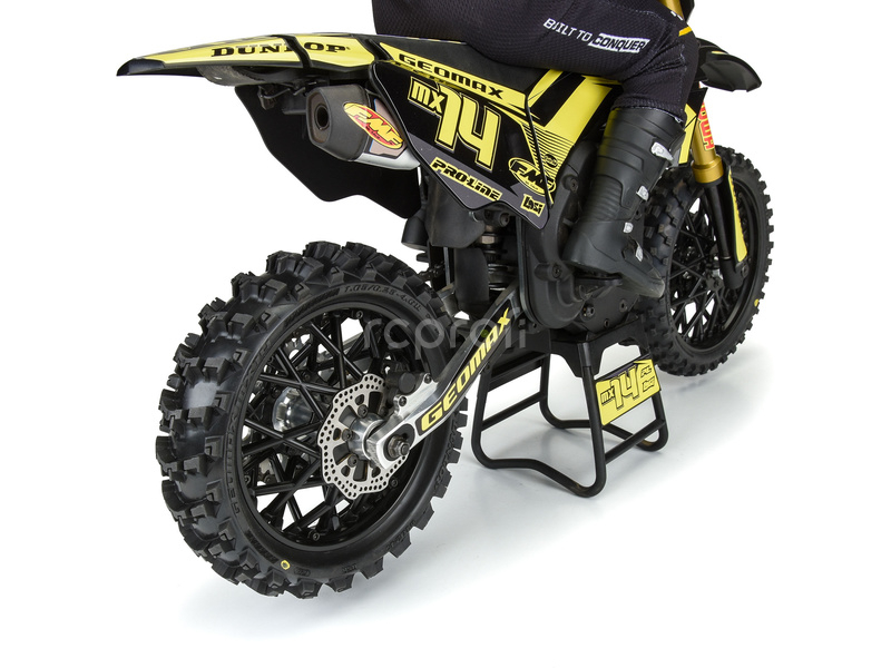 Pro-Line kolo s pneu 1:4 Dunlop Geomax MX14 V2 Bead CR4 zadní, disk černý: Promoto-MX