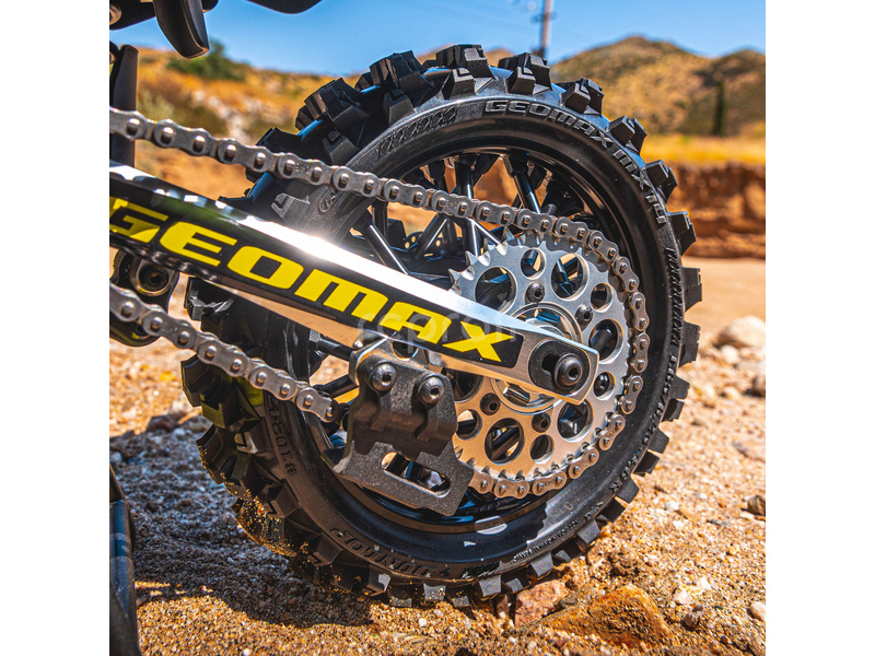 Pro-Line kolo s pneu 1:4 Dunlop Geomax MX14 V2 Bead CR4 zadní, disk černý: Promoto-MX