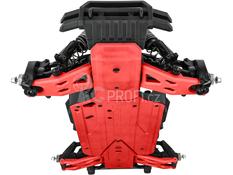 Pro-Line ochrana šasi Bash Armor červená: Arrma 3S kratší rozvor