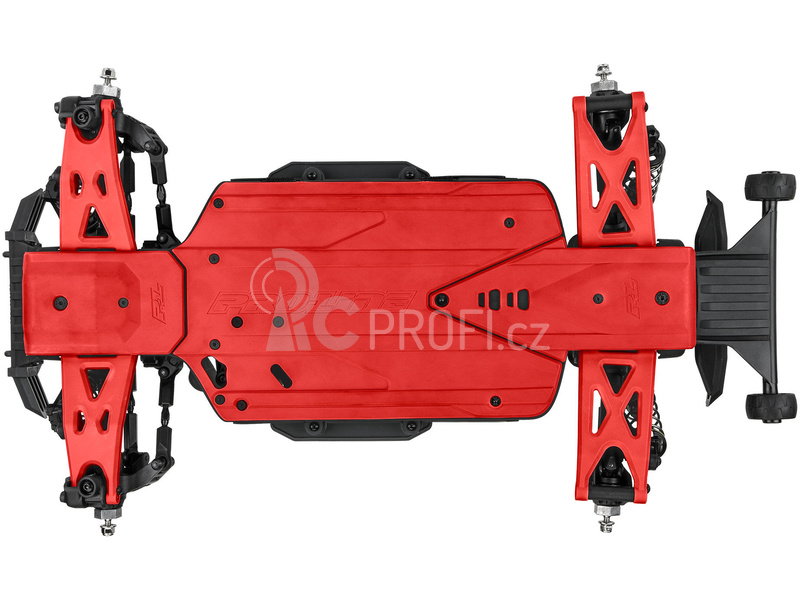 Pro-Line ochrana šasi Bash Armor červená: Arrma 3S kratší rozvor
