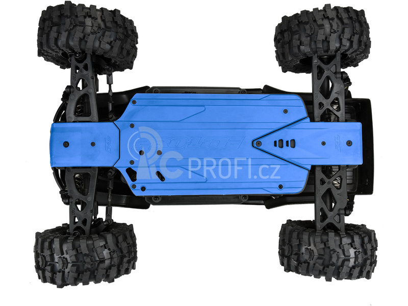 Pro-Line ochrana šasi Bash Armor modrá: Arrma 3S delší rozvor