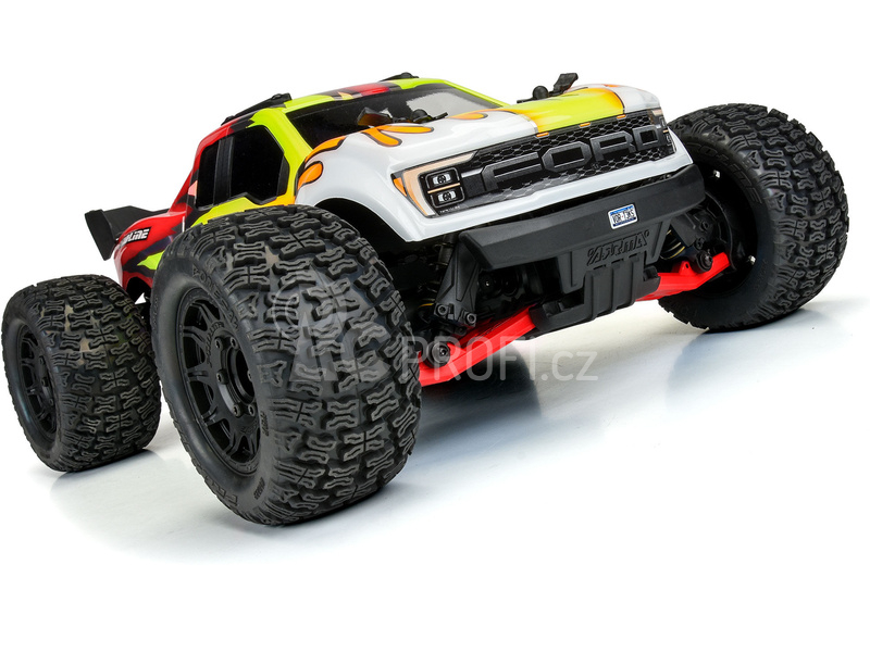Pro-Line ramena přední Bash Armor červené: Arrma 3S