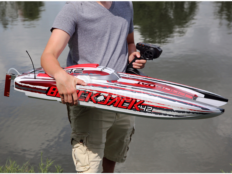 RC loď Proboat Blackjack 42, červená