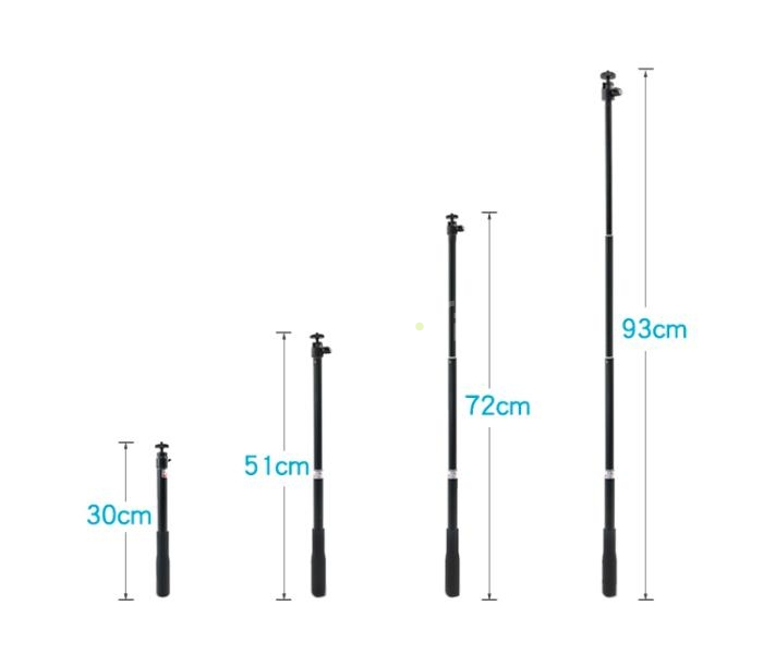 Prodlužovací selfie tyč z slitina hliníku 93cm (vč adaptéru)